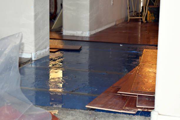 Professional Sewage Cleanup technician working in Highlands, NJ